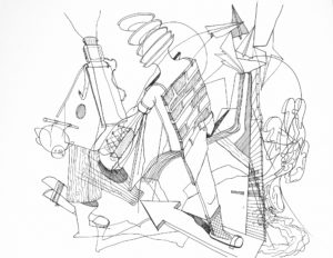Bottleneck, 42 x 29,7 cm, pen on paper, 2006