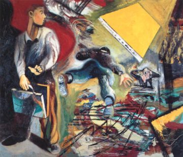 Against the Light (again), 190 x 220 cm, oil on canvas, 1992. Private Collection