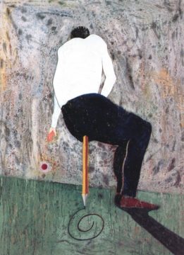 Marital Thoughts, 180 x 130 cm, oil on canvas, 1993. Private Collection