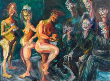 The Three Graces, 152 x 200 cm, oil on canvas, 1985. Statens Museum for Kunst